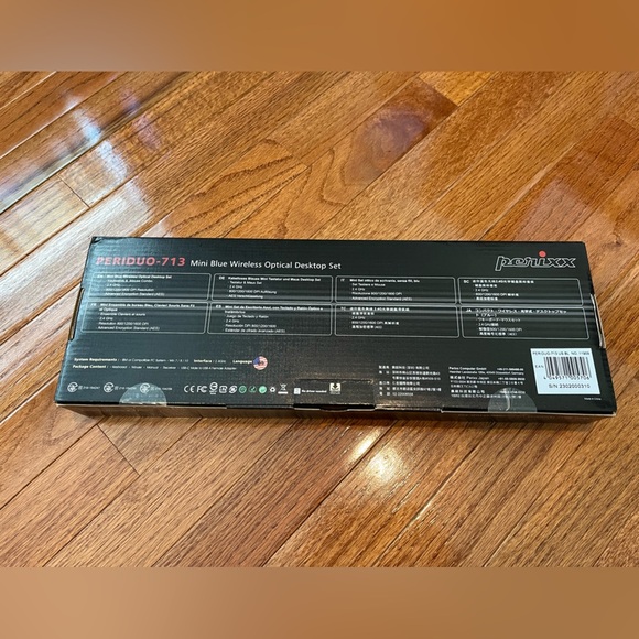 Perixx PERIDUO-713BL Wireless Mini Keyboard and Mouse Combo, Pastel Blue - Picture 3 of 9